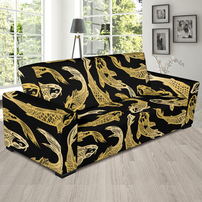 KOI Fish Pattern Print Design 03 Sofa Slipcover