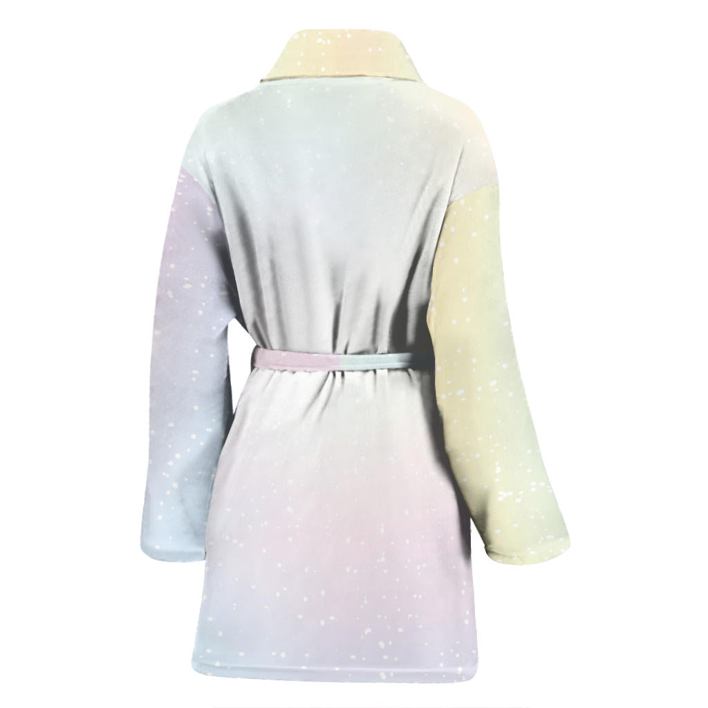 Nebula Pattern Print Design A02 Women Bathrobe