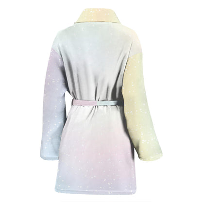 Nebula Pattern Print Design A02 Women Bathrobe