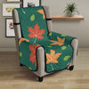 Maple Leaf Pattern Print Design 04 Armchair Cover Protector