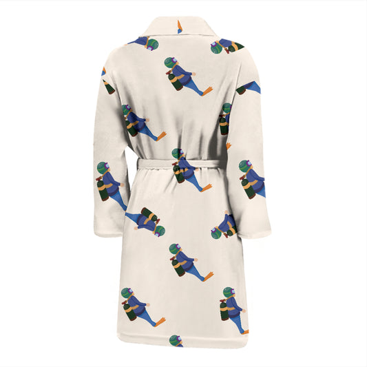 Scuba Driver Print Design LKS301 Men Bathrobe