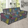 Roller skate Pattern Print Design A02 Sofa Slipcover