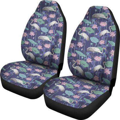 Water Lily Print Design LKS306 Car Seat Covers
