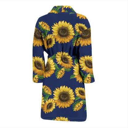 Sunflower Print Design LKS307 Men Bathrobe