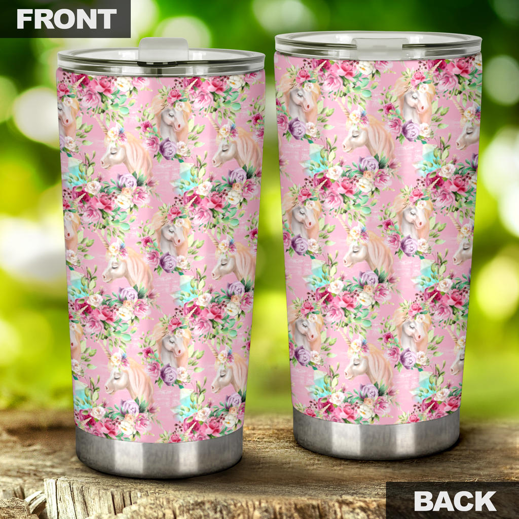 Unicorn Princess with Rose Tumbler