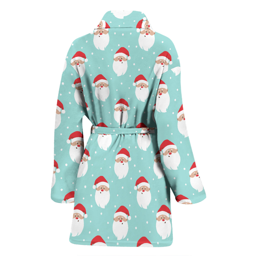 Santa Print Design LKS308 Women Bathrobe