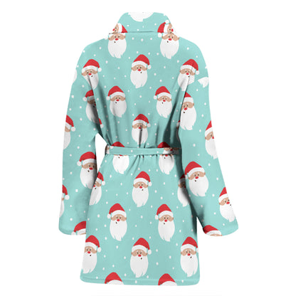 Santa Print Design LKS308 Women Bathrobe