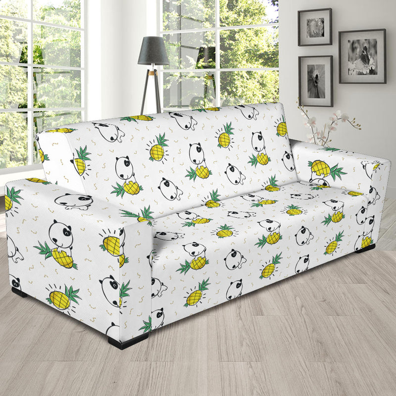 Bull Terriers Pattern Print Design 05 Sofa Slipcover