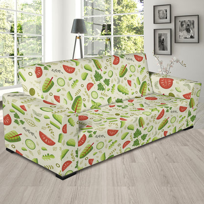 Salad Vegetable Print Design LKS302 Sofa Slipcover