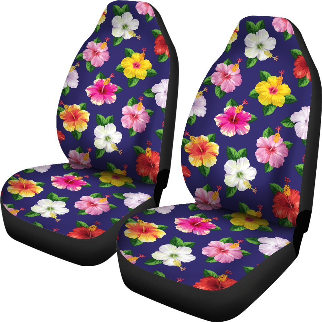 Hibiscus Colorful Print Design LKS301 Car Seat Covers