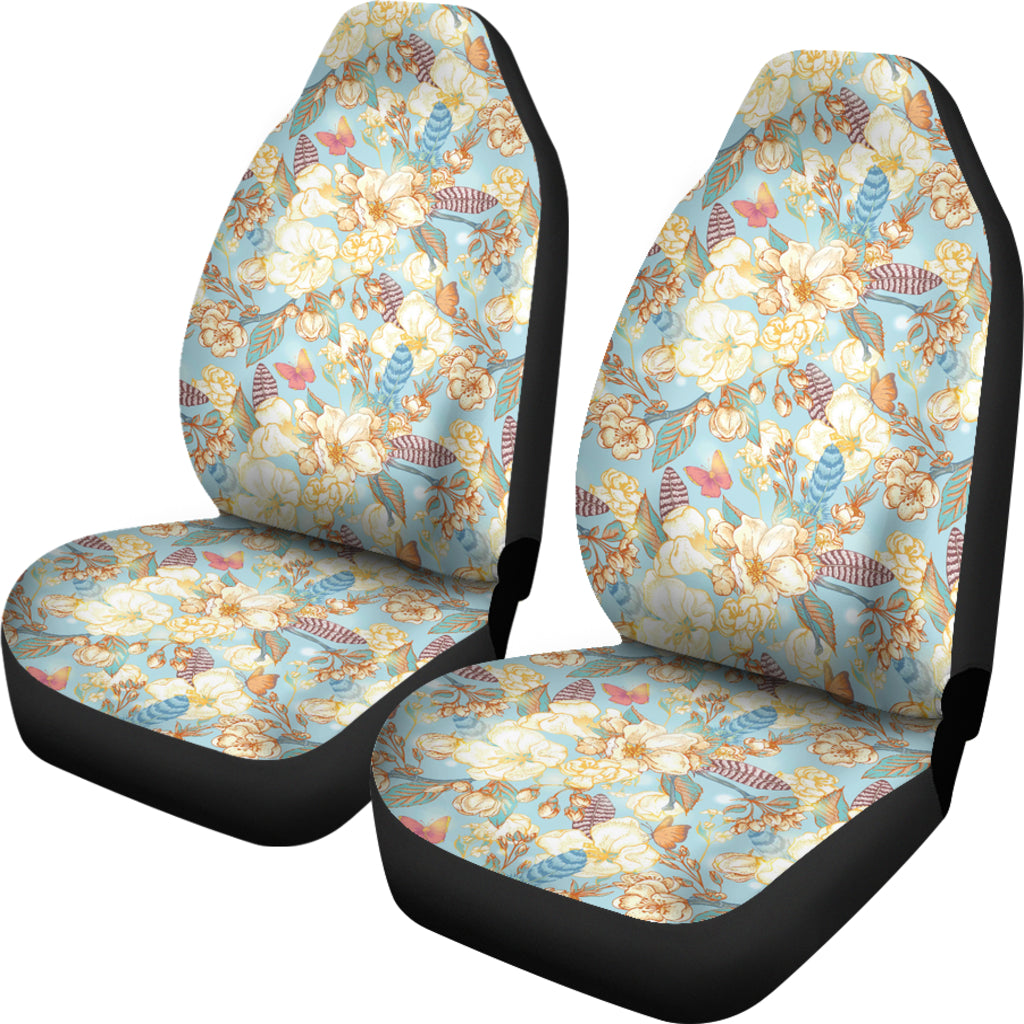 Summer Floral Print Design LKS302 Car Seat Covers