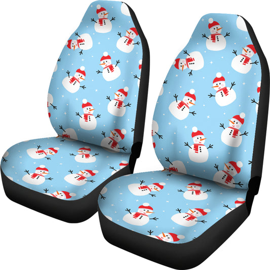 Snowman Print Design LKS305 Car Seat Covers