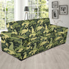 Camouflage Dinosaur Pattern Print Design 03 Sofa Slipcover