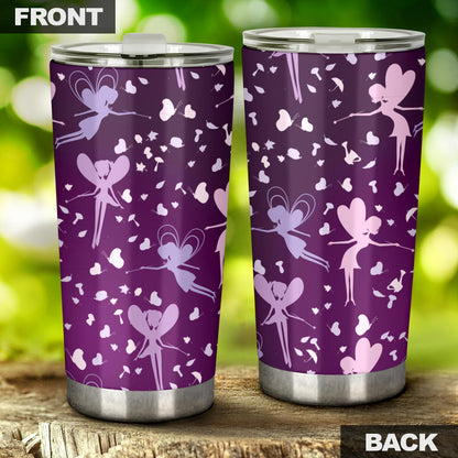 Fairy Pink Print Pattern Tumbler