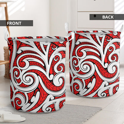 Maori Polynesian Themed Design Print Laundry Basket