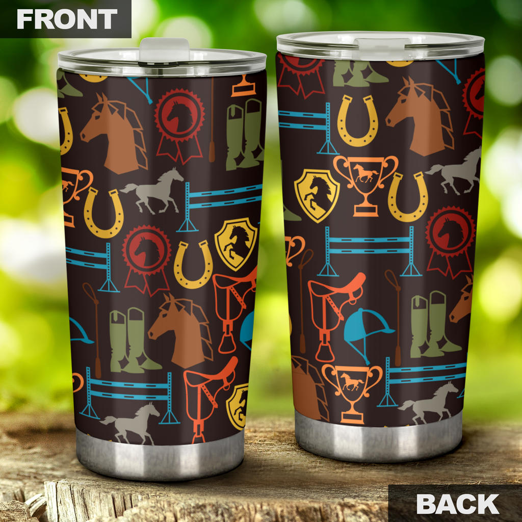 Equestrian Equipment Horse Colorful Tumbler