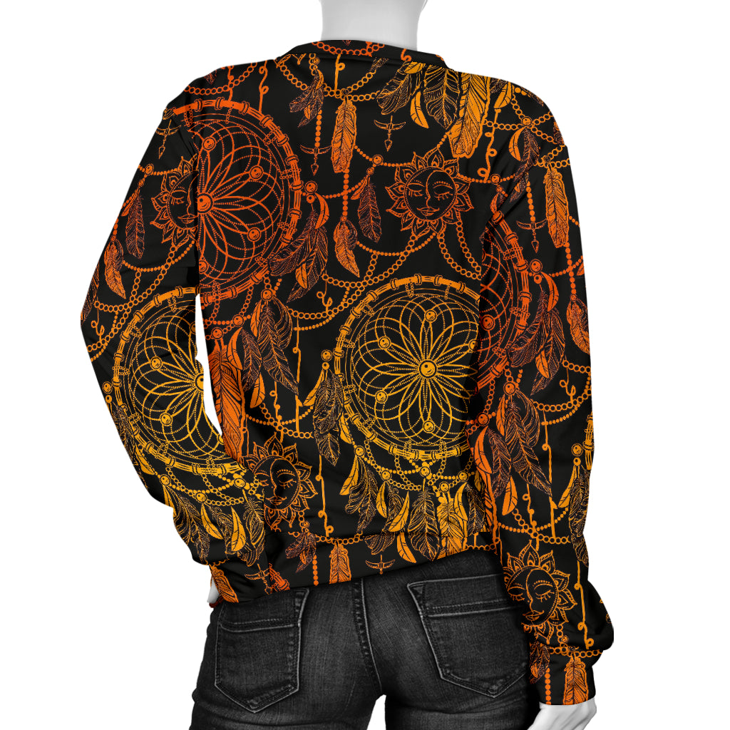 Dream catcher Sun and Moon Women Long Sleeve Sweatshirt