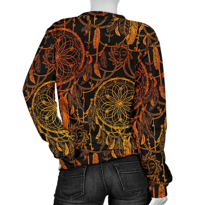 Dream catcher Sun and Moon Women Long Sleeve Sweatshirt