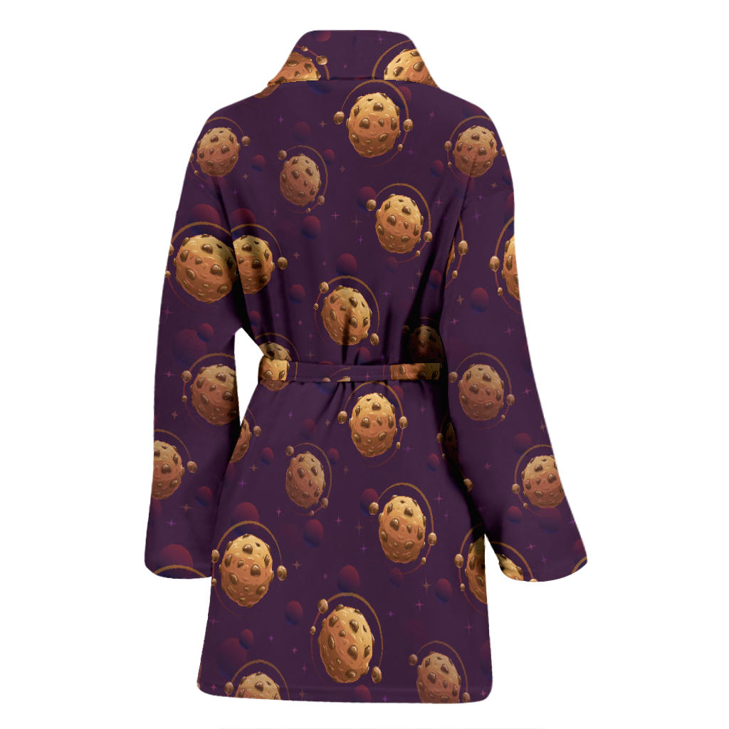 Cookie Pattern Print Design 03 Women Bathrobe