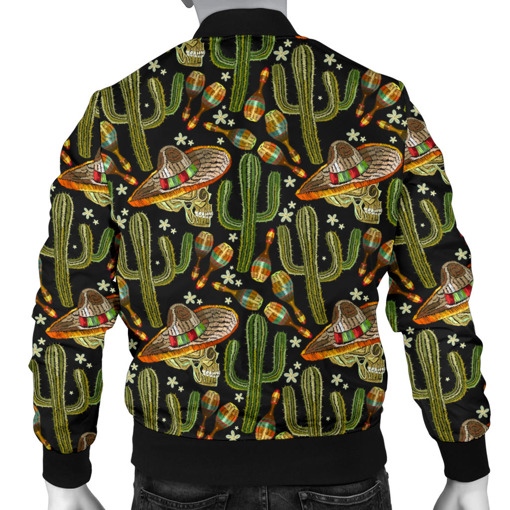 Western Style Print Men Bomber Jacket