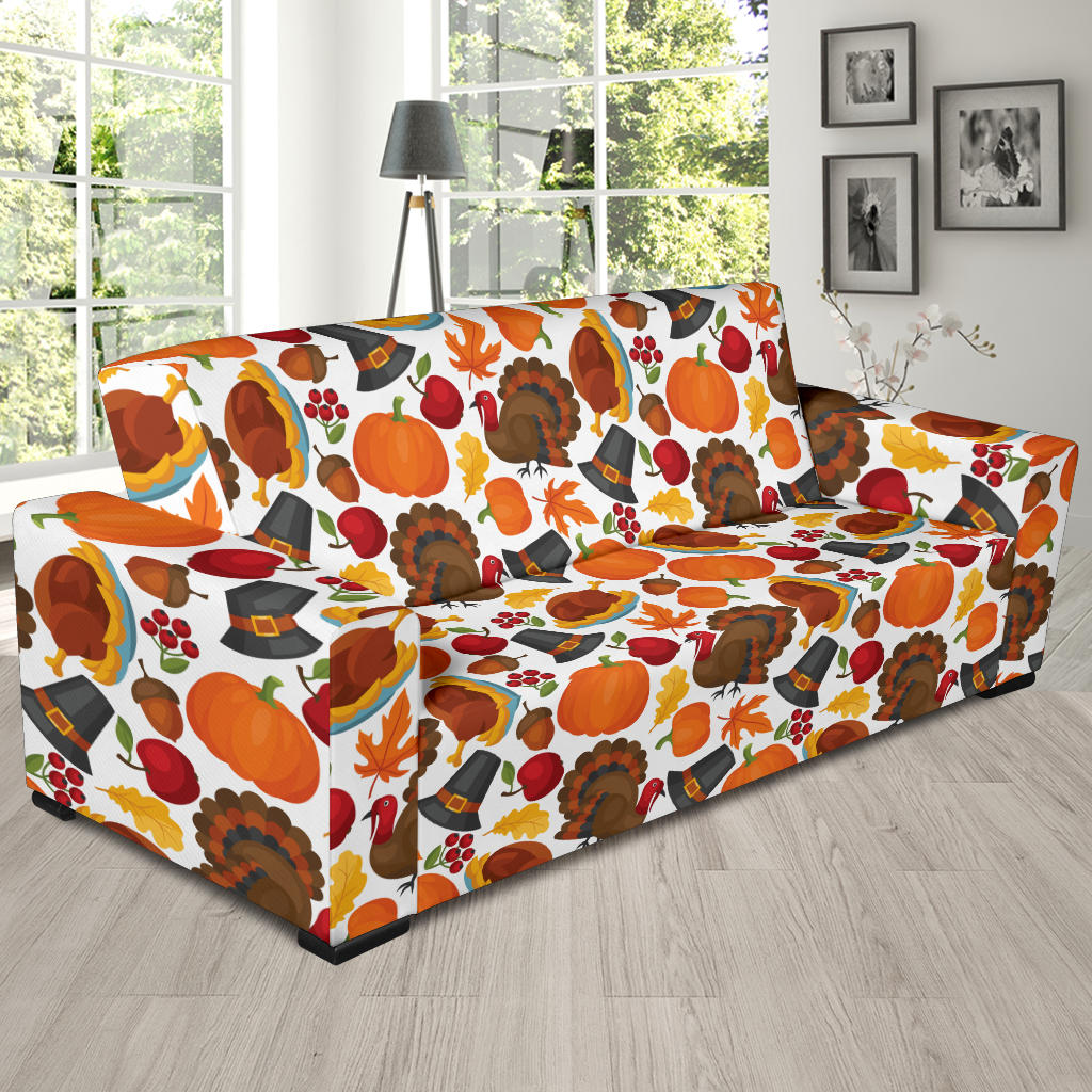Thanksgiving Print Design LKS304 Sofa Slipcover