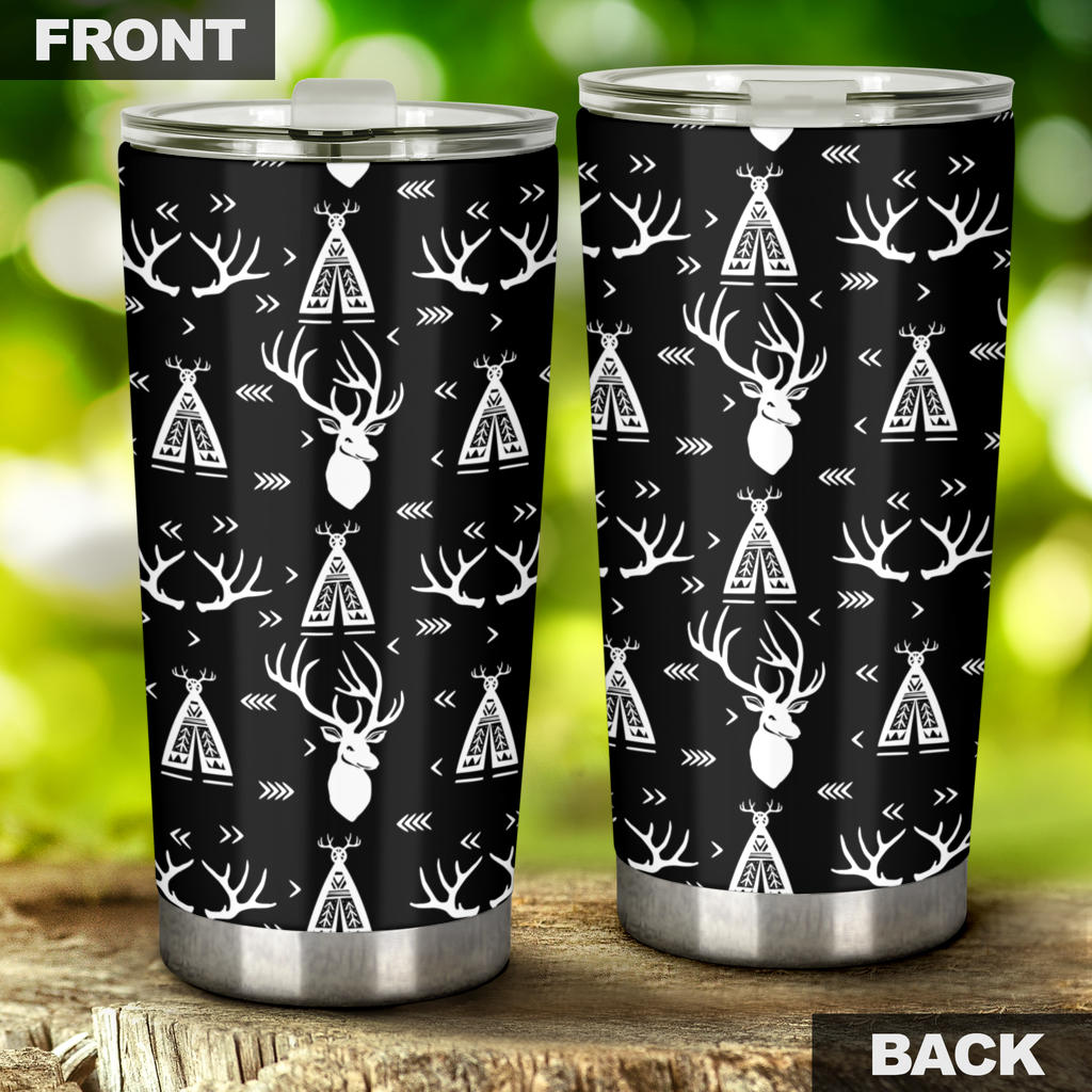 Deer Native Indian Print Pattern Tumbler