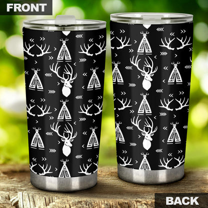 Deer Native Indian Print Pattern Tumbler
