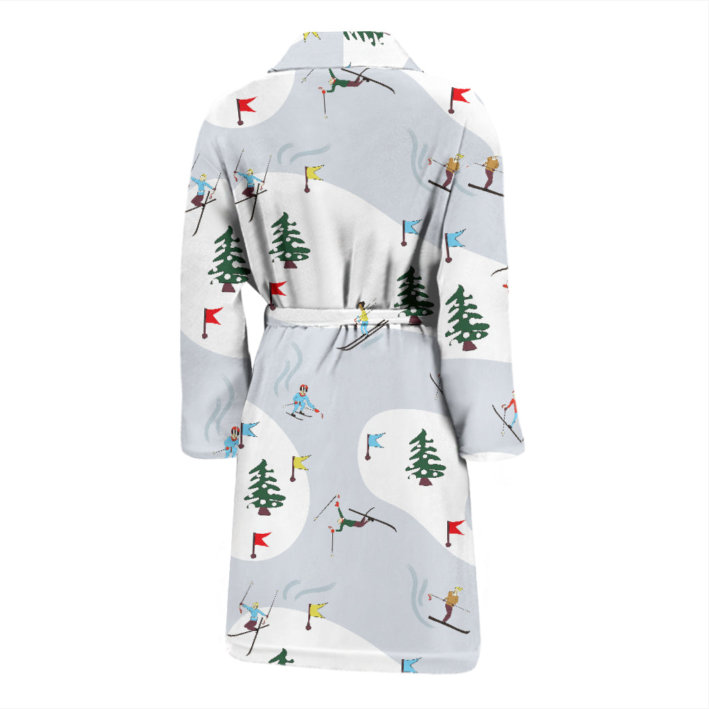 Ski Print Design LKS305 Men Bathrobe