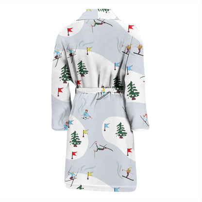 Ski Print Design LKS305 Men Bathrobe