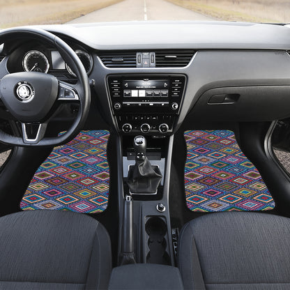 Southwestern Design Car Floor Mats Front Back