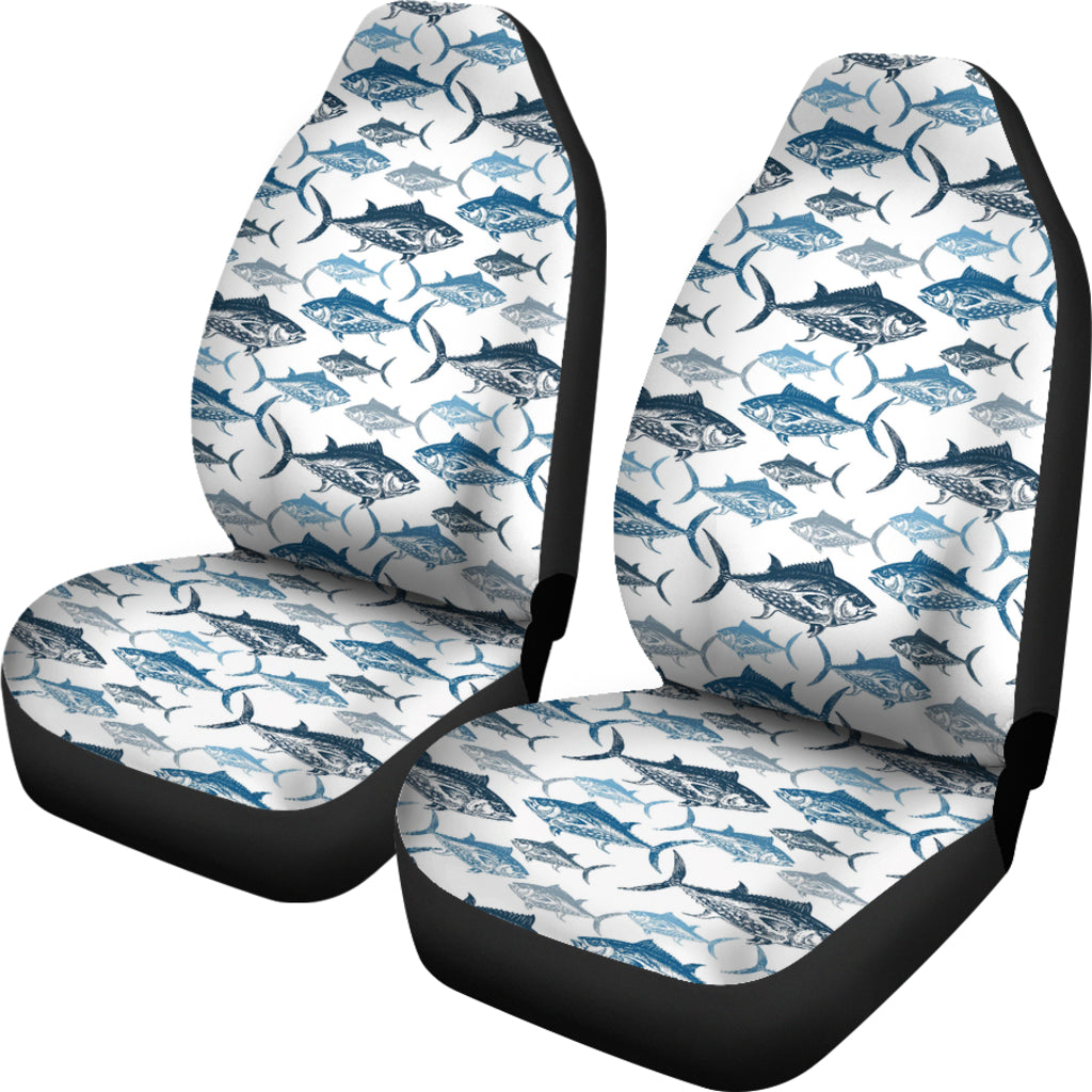 Tuna Fish Print Design LKS303 Car Seat Covers