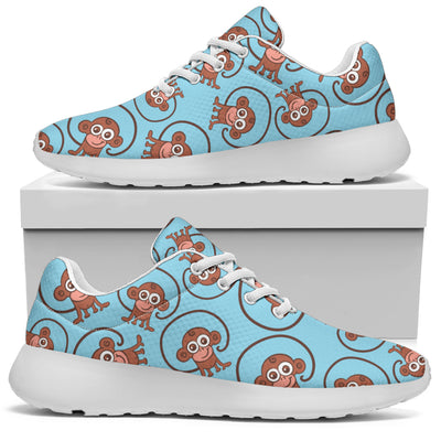 Monkey Cute Design Themed Print Athletic Shoes