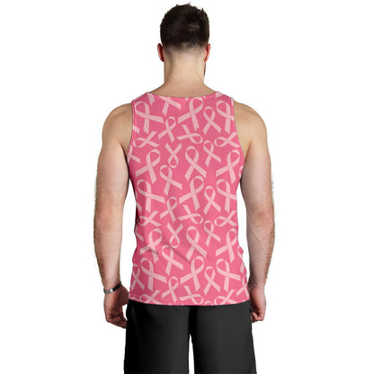 Breast Cancer Awareness Themed Men Tank Top