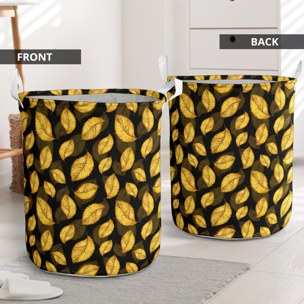 Elm Leave Summer Print Pattern Laundry Basket
