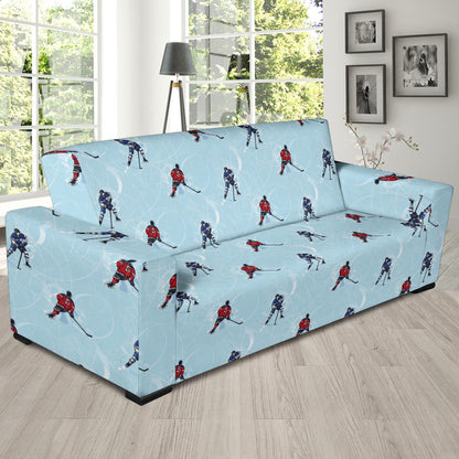 Hockey Player Print Design LKS302 Sofa Slipcover
