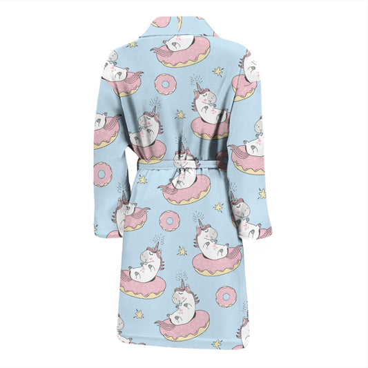 Unicorn Print Design LKS303 Men Bathrobe