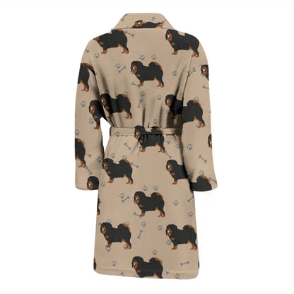 Tibetan Mastiffs Print Design LKS301 Men Bathrobe