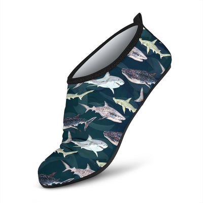 Shark Pattern Print Aqua Water Shoes