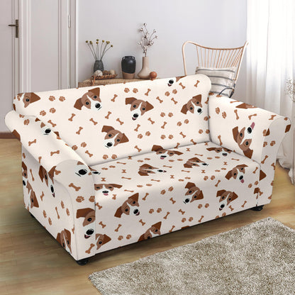 Russell Terriers Paw Print Design LKS303 Loveseat Couch Slipcover