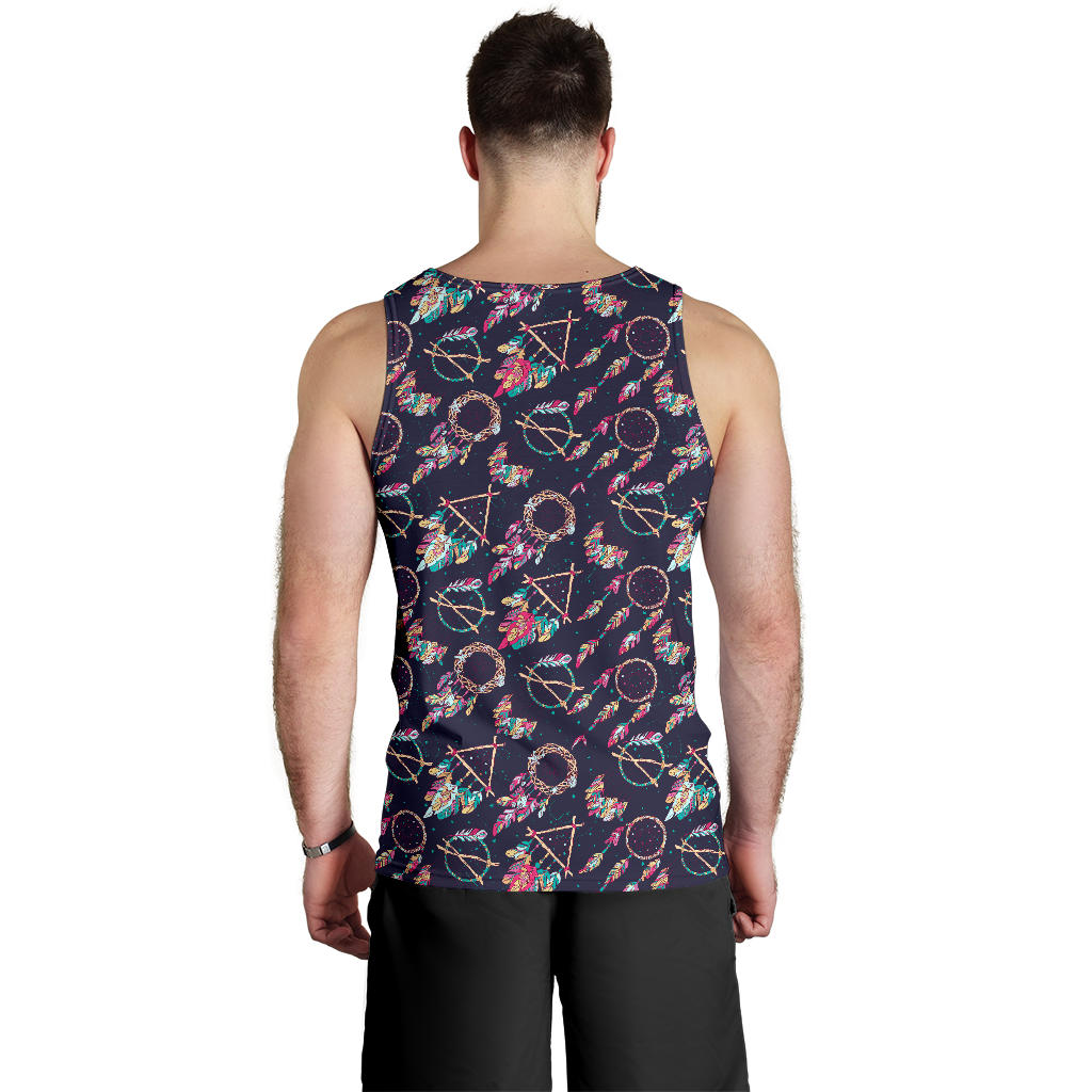 Boho Dream Catcher Colorful Men Tank Top