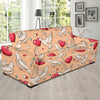 Pigeon Heart Pattern Print Design 04 Sofa Slipcover