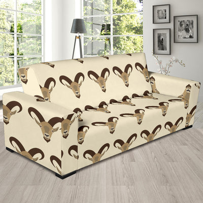 Goat Pattern Print Design 01 Sofa Slipcover