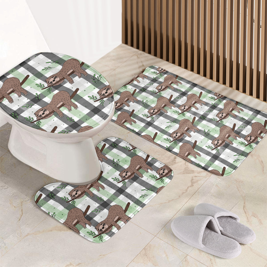 Sloth Print Design LKS301 Bathroom Mat Set