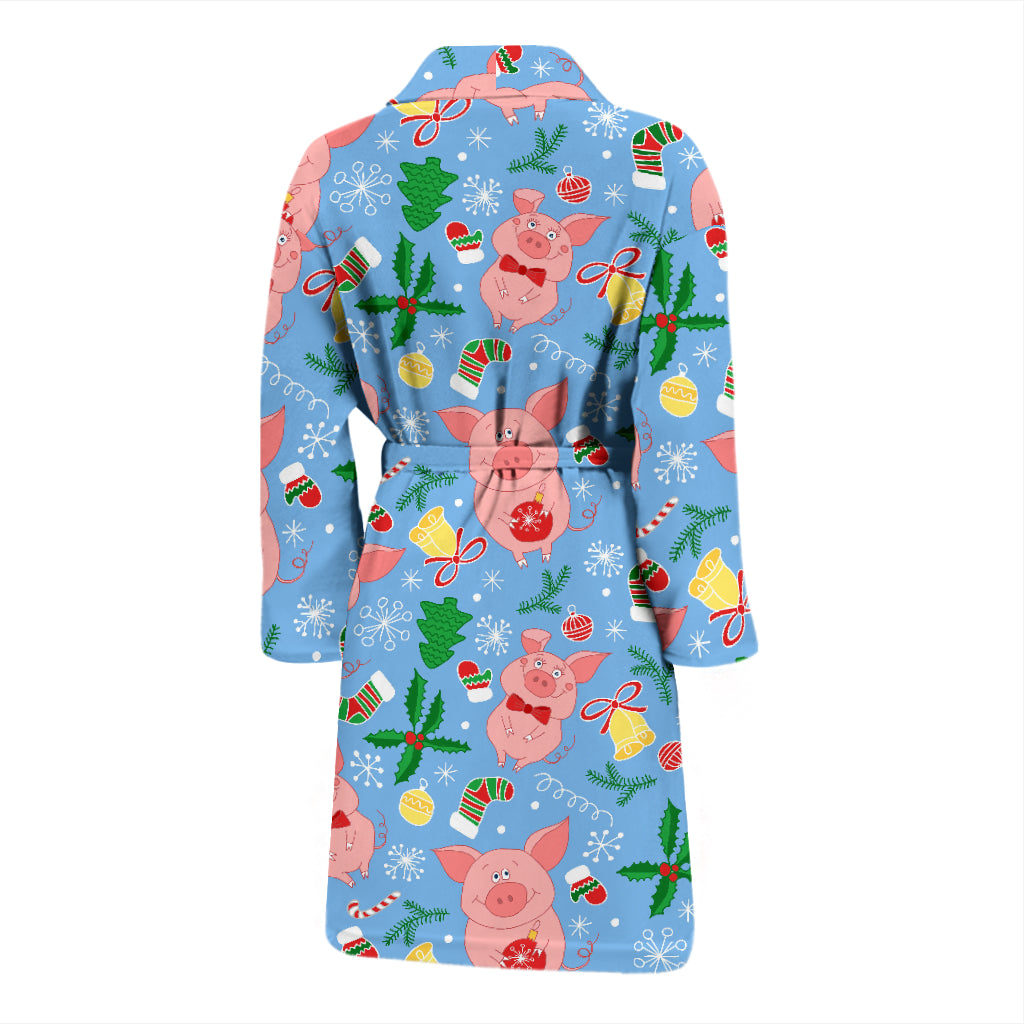 Pig Print Design LKS404 Men Bathrobe