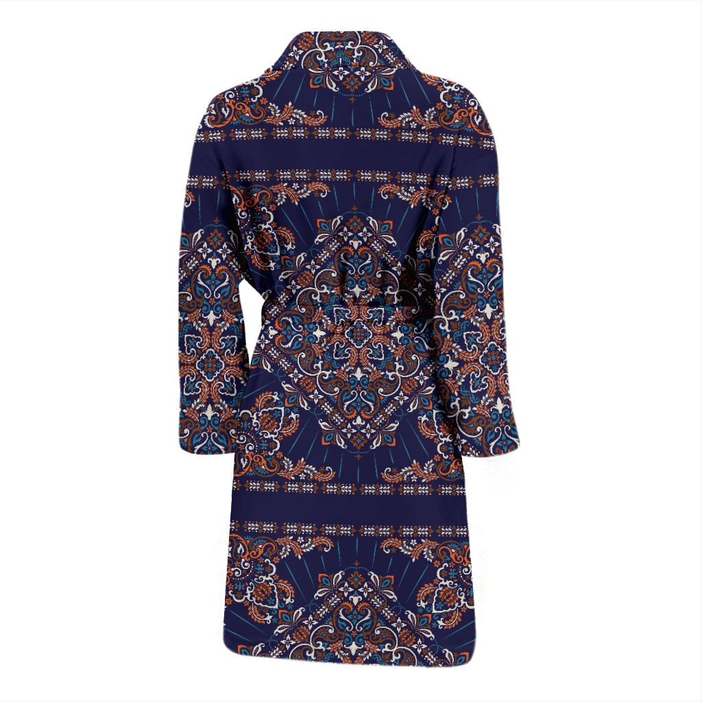 Bandana Print Design LKS3012 Men Bathrobe
