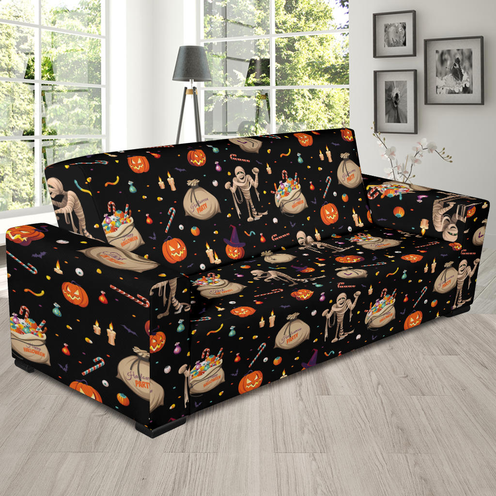 Mummy Halloween Print Design LKS303 Sofa Slipcover