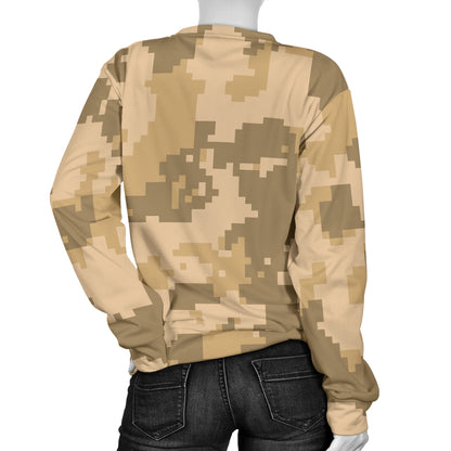 ACU Digital Desert Camouflage Women Long Sleeve Sweatshirt