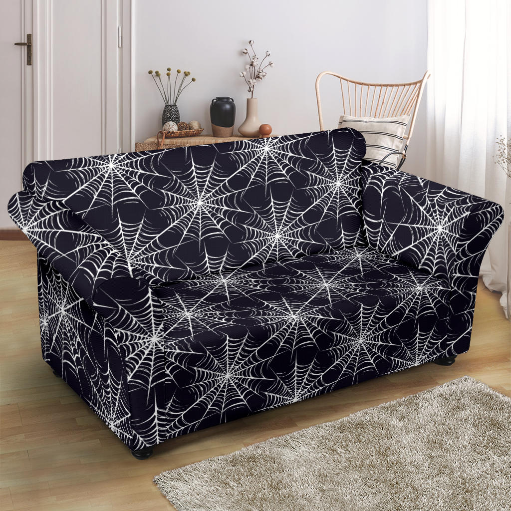 Spider Web Print Design LKS303 Loveseat Couch Slipcover