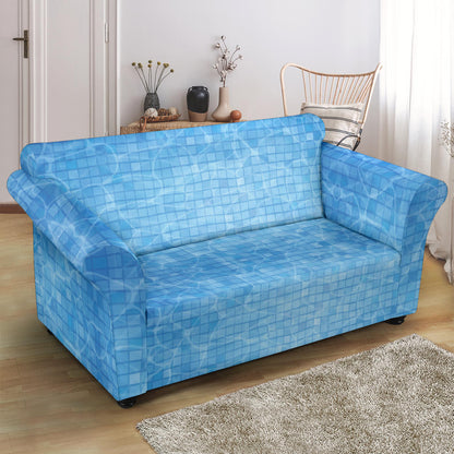 Swimming Pool Print Design LKS302 Loveseat Couch Slipcover