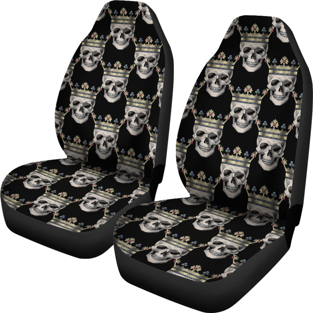Skull King Print Design LKS3010 Car Seat Covers